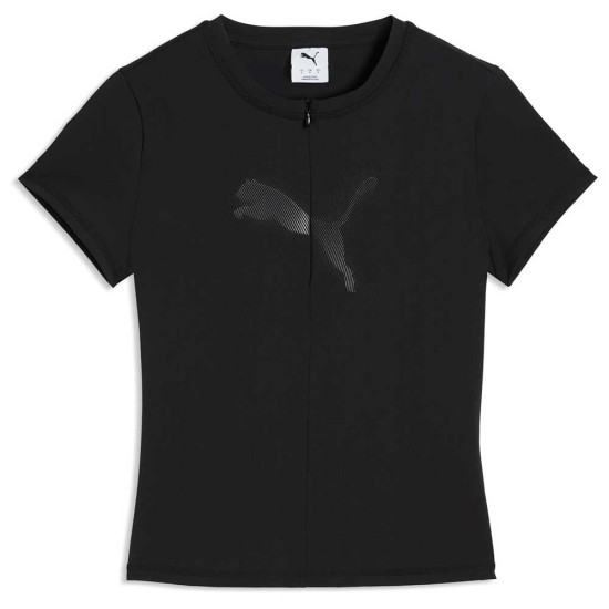 Puma Γυναικεία κοντομάνικη μπλούζα Dare to Half-Zip Graphic Tee